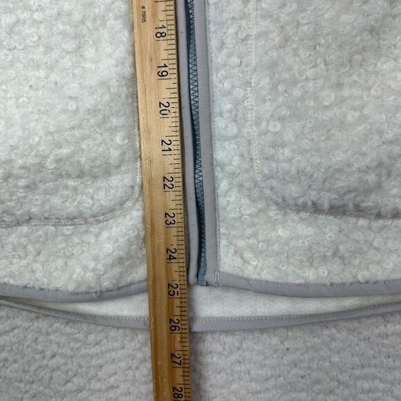 Woolrich Women's Siskiyou Fleece Vest Medium Ivory Full Zip Cozy - Picture 5 of 9